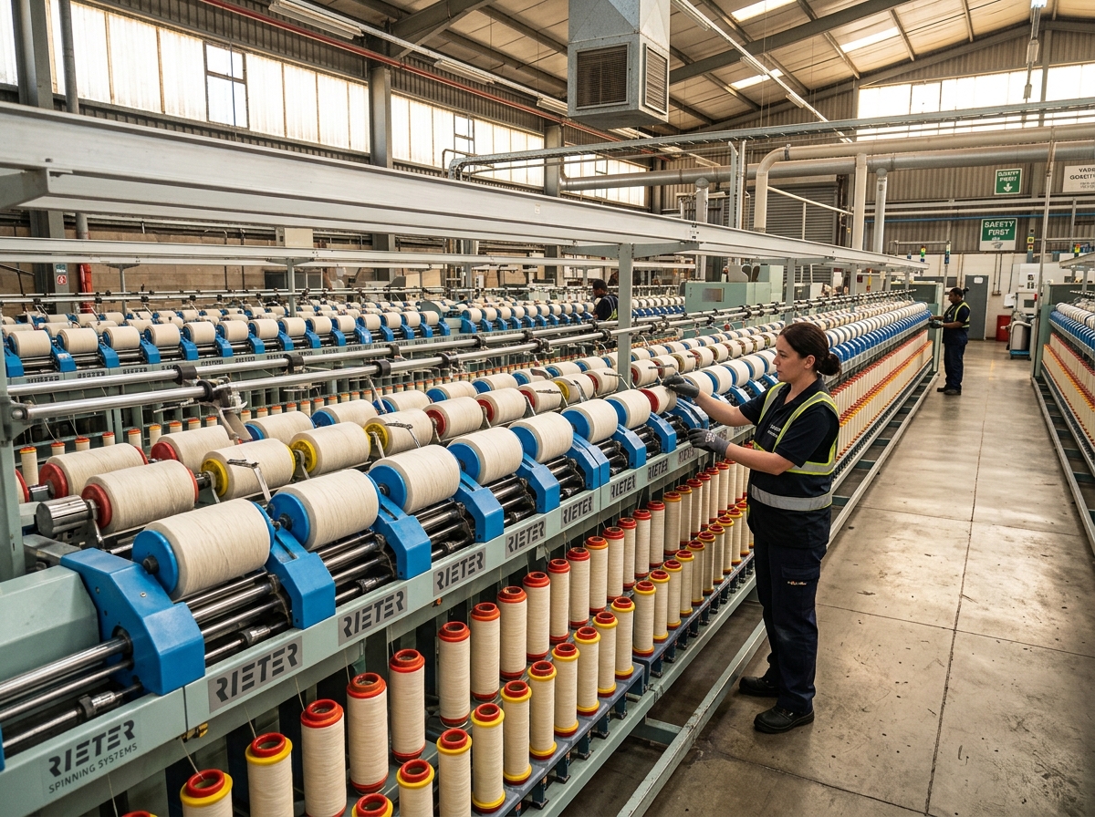 Niwas Spinning Mills integrated manufacturing plant and spinning machinery